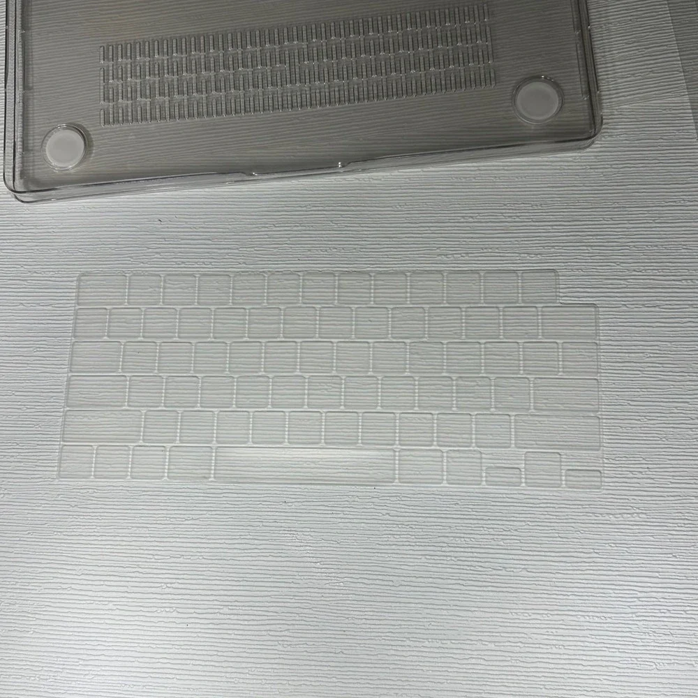 Clear World Globe Sparkle Case for Apple MacBook 13 14 inch Keyboard Cover Bundl